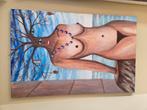 Surrealistisch afbeelding. Acrylverf schilderij, Ophalen