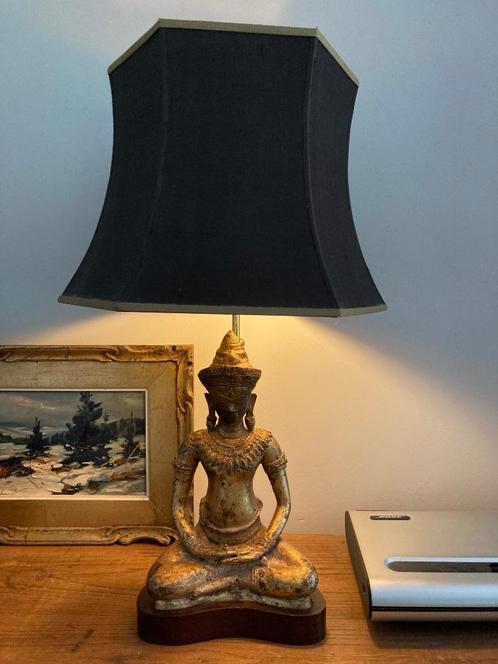 A vendre lame de table, Huis en Inrichting, Lampen | Tafellampen, Zo goed als nieuw, 50 tot 75 cm, Hout, Metaal, Stof, Ophalen