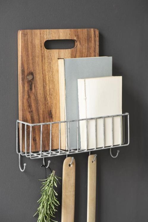 Wandrek - Draad - 7 Haakjes - Landelijk, Huis en Inrichting, Woonaccessoires | Wandplanken en Boekenplanken, Nieuw, Ophalen of Verzenden
