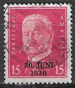 Duitsland 1930 - Yvert 426B - Ontruiming van Mainz  (ST), Verzenden, Gestempeld