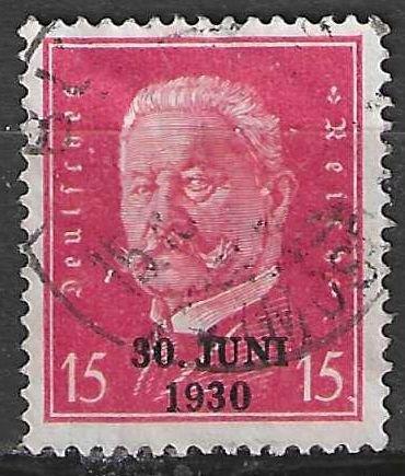 Duitsland 1930 - Yvert 426B - Ontruiming van Mainz  (ST), Postzegels en Munten, Postzegels | Europa | Duitsland, Gestempeld, Verzenden