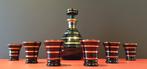Boom art deco Hyalite glazen likeurset, Antiek en Kunst, Ophalen