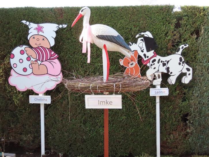 Geboorteborden / baby ️ geboren? Geboortebord / ooievaars., Kinderen en Baby's, Kraamcadeaus en Geboorteborden, Nieuw, Geboortebord