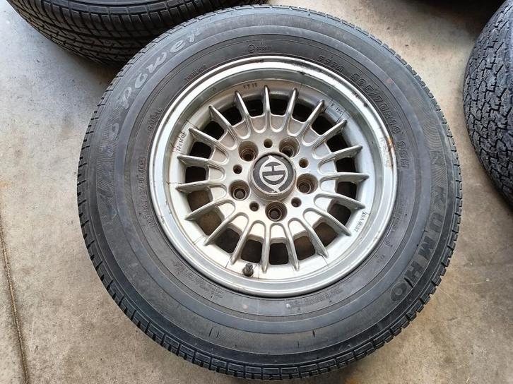 SET WIELEN BMW E24 E9 E23 E28, Autos : Pièces & Accessoires, Pneus & Jantes, Pneus et Jantes, Pneus été, 14 pouces, Autre, Utilisé