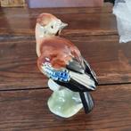 Porseleinen beeld vogel Vlaamse Gaai, Verzamelen, Dierenverzamelingen, Verzenden, Zo goed als nieuw, Vogel, Beeldje of Figuurtje