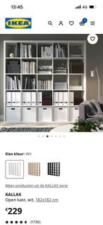 Kallax boekenkast - 25 vakken - 182 op 182 cm, Ophalen, Gebruikt, 150 tot 200 cm, 150 tot 200 cm