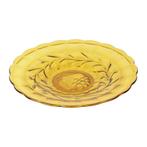Art Deco Fruitschaal Amber Geperst Glas Fait en Belgique, Antiek en Kunst, Ophalen of Verzenden