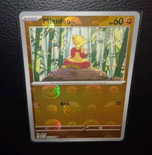 Modern Era: Mienfoo PB 052/086 White Flare, Hobby en Vrije tijd, Verzamelkaartspellen | Pokémon, Zo goed als nieuw, Ophalen of Verzenden