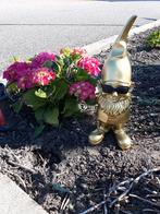 Gouden tuinkabouter met zonnebril – 47 cm – Tuindecoratie, Jardin & Terrasse, Statues de jardin, Enlèvement ou Envoi, Neuf, Synthétique