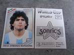 PANINI VOETBAL WORLD CUP STORY  STICKER  MARADONA   1X ****, Ophalen of Verzenden, Sticker