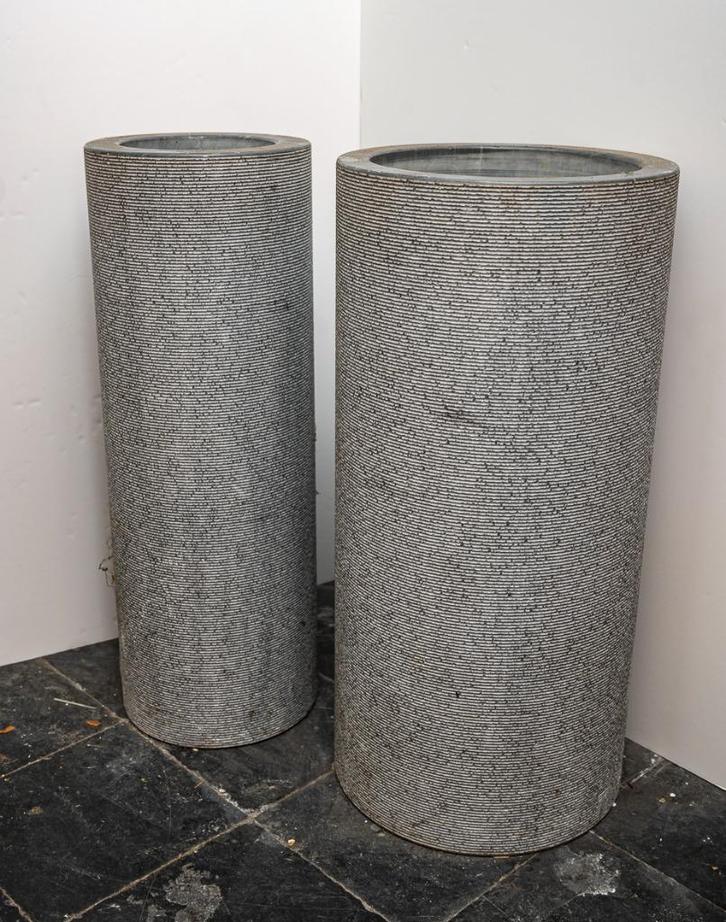 Tafelpoot in blauwe steen, Huis en Inrichting, Tafelonderdelen, Gebruikt, Tafelpoot, 50 tot 100 cm, Minder dan 50 cm, Ovaal, Overige materialen