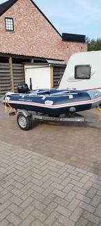 Rubberboot 3.30m met suzuki 8 pk fourstroke, Watersport en Boten, Ophalen, Zo goed als nieuw