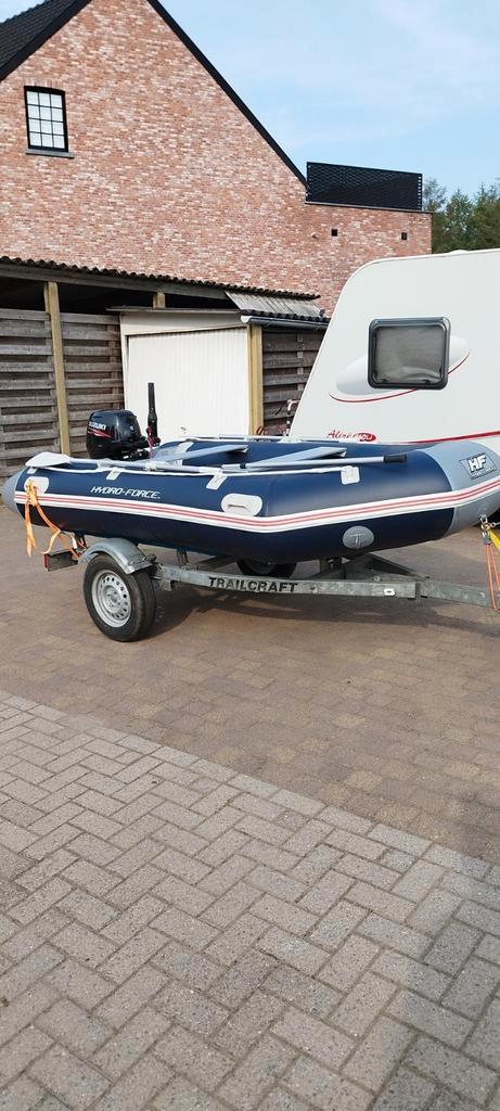 Rubberboot 3.30m met suzuki 8 pk fourstroke, Watersport en Boten, Speedboten, Zo goed als nieuw, Ophalen