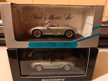 Minichamps Porsche Boxster 1/43 zilver  beschikbaar voor biedingen