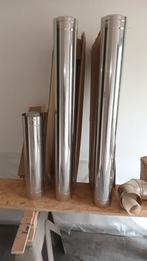 Inox kunststof rookkanaal, Ophalen, Zo goed als nieuw, Inox, Bochten