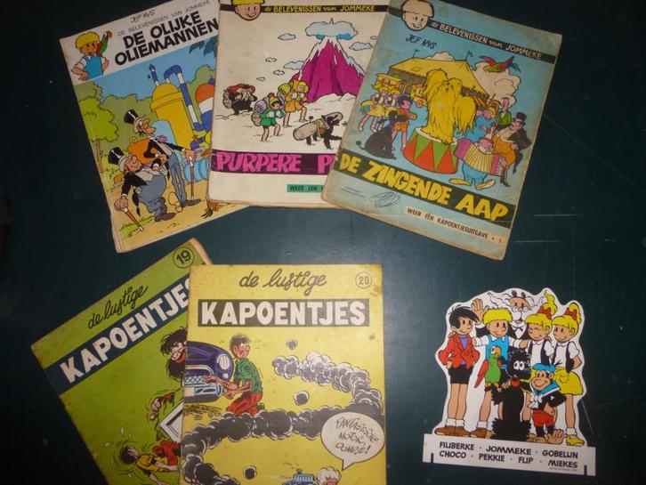 Strips Jommeke - Lustige kapoentjes door Jef Nys, Boeken, Stripverhalen, Gelezen, Meerdere stripboeken, Ophalen