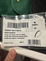 Ring zilver met zwarte diamanten, Bijoux, Sacs & Beauté, Bagues, Enlèvement, Comme neuf, Argent