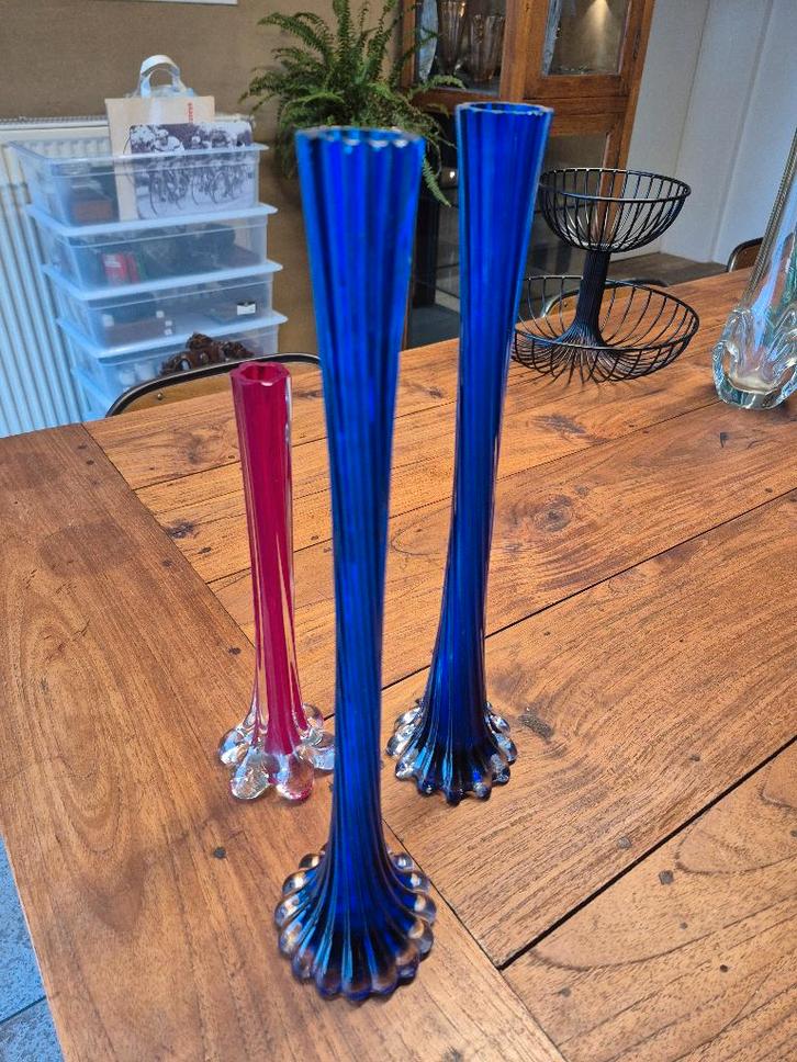 Murano vazen (3), Antiek en Kunst, Antiek | Glaswerk en Kristal, Ophalen of Verzenden