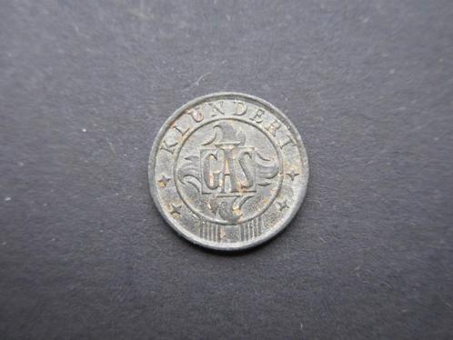 10 Gas 1942 Klundert Pays-Bas Gas Coin Zinc WW2 (02), Collections, Objets militaires | Seconde Guerre mondiale, Autres, Envoi