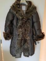 Prachtige nieuwe donsjas met pels, Violanti, Bruin, Nieuw, Ophalen