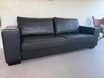 Als nieuw | Zwart lederen design bank zetel 2,3m, Huis en Inrichting, Ophalen, Zo goed als nieuw