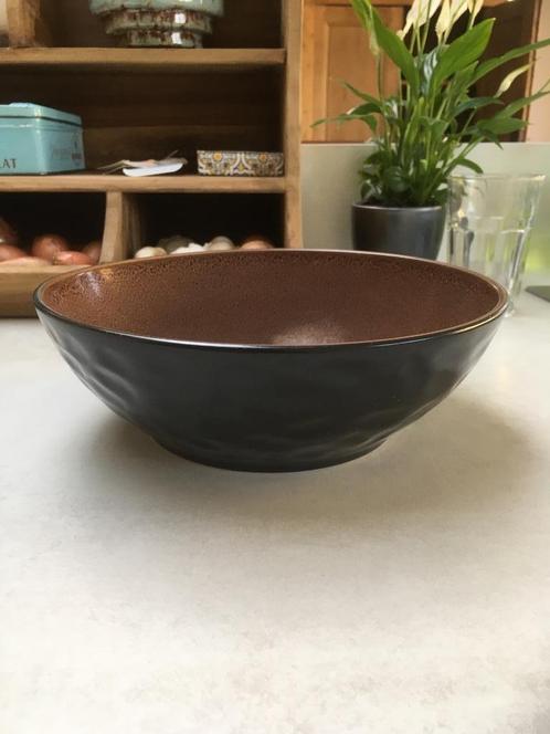 Achtdelig bruin servies te koop, Huis en Inrichting, Keuken | Servies, Zo goed als nieuw, Compleet servies, Porselein, Ophalen