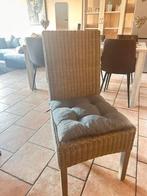 6 rieten eetkamerstoelen te koop, Huis en Inrichting, Ophalen