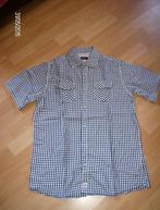 hemd blauw korte mouw merk mc gregor - maat 176 duur in aank, Gebruikt, McGregor, Overhemd of Blouse, Ophalen of Verzenden