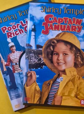 2x DVD Shirley Temple - Année 30 - Pauvre petite fille riche beschikbaar voor biedingen