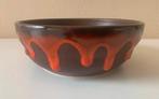 Prachtig bruin / oranje 70s fat lava kommetje, Enlèvement ou Envoi