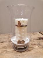 Windlicht met kaars, Ophalen, Zo goed als nieuw, Kaars