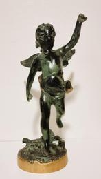 Beeld Cupido in brons / koper., Ophalen of Verzenden, Brons