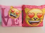 Emoji sierkussens: kat, LOVE, 😍😃😂😎 (nieuw), Kinderen en Baby's, Kinderkamer | Inrichting en Decoratie, Nieuw, Ophalen of Verzenden