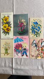 Oude postkaarten bloemen, Ophalen of Verzenden