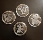 Sous-verres fleuris Val Saint Lambert, Enlèvement ou Envoi