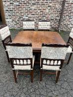 Eettafel met 6stoelen, Antiek en Kunst, Ophalen of Verzenden