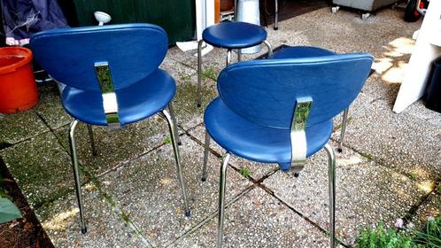 Design stoelen Rudi Vereist Originelen Vintage Set stoelen t, Huis en Inrichting, Stoelen, Zo goed als nieuw, Vier, Kunststof