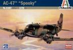 Italeri Douglas DC-3 AC-47 « Spooky » 1/72, Comme neuf, 1:72 à 1:144, Avion, Italeri