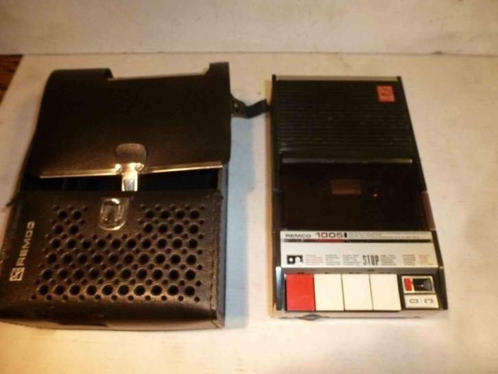 K7 bandrecorder - REMCO 1005 - VINTAGE staat om te worden ge, Audio, Tv en Foto, Cassettedecks, Enkel, Overige merken, Tiptoetsen
