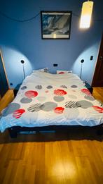 Auping Auronde 180x200cm incl. nachttafels en lampjes, Huis en Inrichting, Slaapkamer | Bedden, Ophalen, Blauw, Tweepersoons, 180 cm
