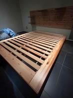 Ikea Mandal bed 160 x 200 met matras, Huis en Inrichting, Slaapkamer | Bedden, Ophalen, Gebruikt, Bruin, 140 cm