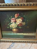 Klassiek olieverfschilderij ingelijst gesigneerd door Minet, Antiek en Kunst, Ophalen