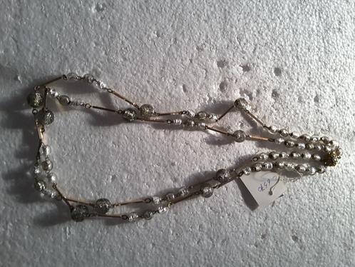 collier fantaisie 2 tours 65 - 70 cm perles grises ... C6570, Bijoux, Sacs & Beauté, Colliers, Neuf, Synthétique, Gris, Enlèvement ou Envoi