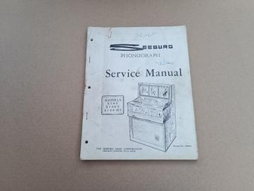 Service Manual Seeburg Phonojet/ S100 (1967) jukebox  beschikbaar voor biedingen