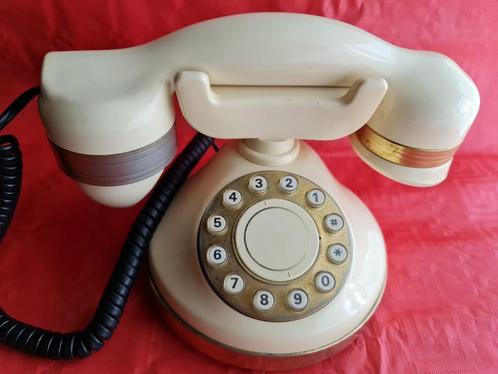 Telefoon Telcer Italië - met draaischijf, Telecommunicatie, Vaste telefoons | Niet Draadloos, Zo goed als nieuw, Met draaischijf