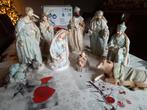 set van 9 luxe kerstbeelden 30 cm hoog, Ophalen of Verzenden, Zo goed als nieuw