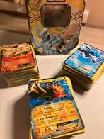 350+ pokémon kaarten en tin., Ophalen of Verzenden, Gebruikt, Meerdere kaarten