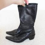 Belles bottes en cuir souple s15 (taille 40) €35, -, Vêtements | Femmes, Chaussures, Comme neuf, Bottes hautes, ---, Noir