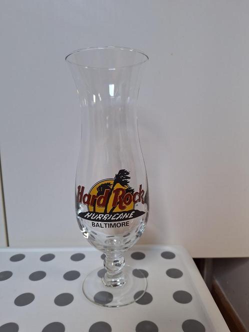 Verre à Hurricane Hard Rock Café Baltimore, Verzamelen, Glas en Drinkglazen, Zo goed als nieuw, Overige typen, Ophalen