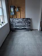 Zéér mooie grote canvas met oldtimer, Huis en Inrichting, Ophalen of Verzenden, Zo goed als nieuw